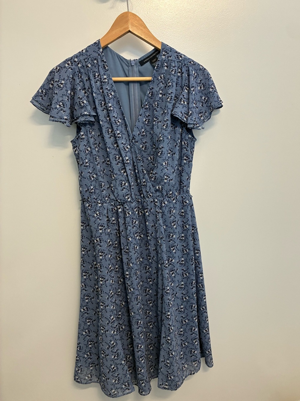 French Connection Blue Floral Midi Dress